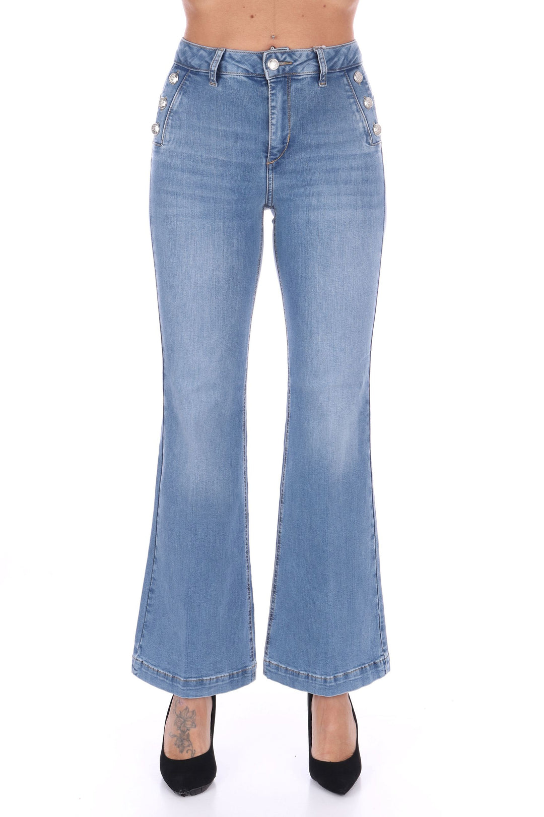 デニム・ジーパン LIU JO Women Denim Pants UA5111D4874 77121 Blue LIU JO BLUE DENIM Jeans Donna UA5111D4874 77121 Blu